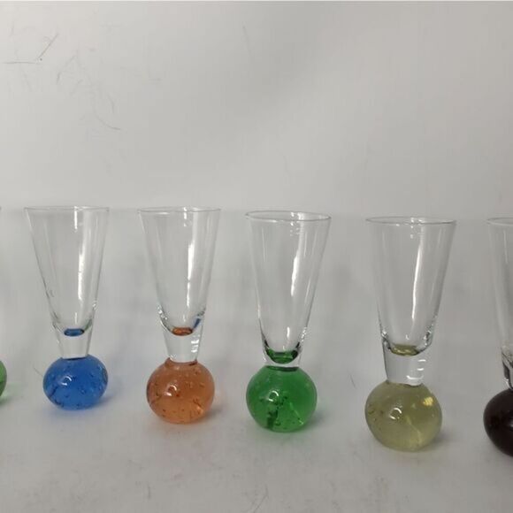 Set of six MCM ball bottom aperitif glasses - Picture 6 of 6